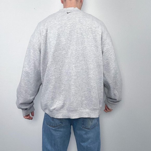 Vintage Nike Spell Out Sweatshirt Grey XXLarge. - Picture 2 of 4